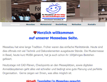 Tablet Screenshot of hauser-messebau.ch